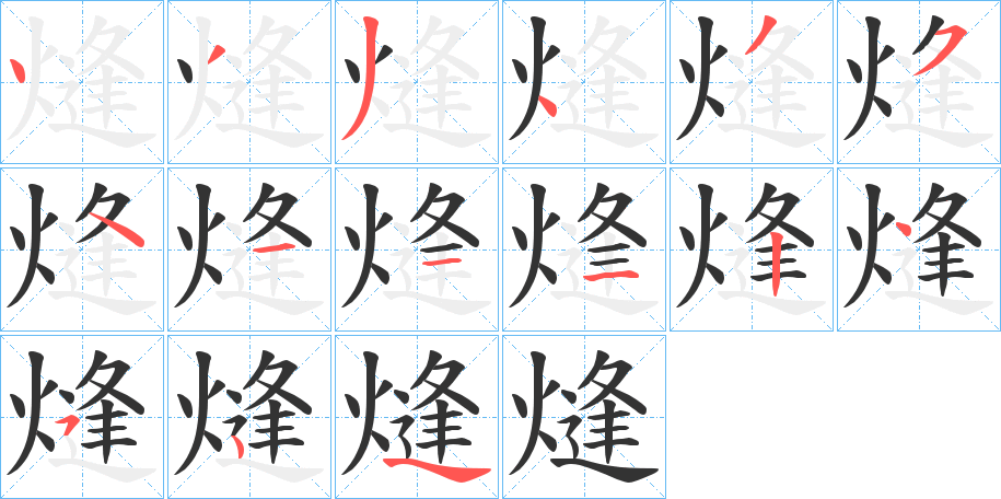 熢的笔顺笔画