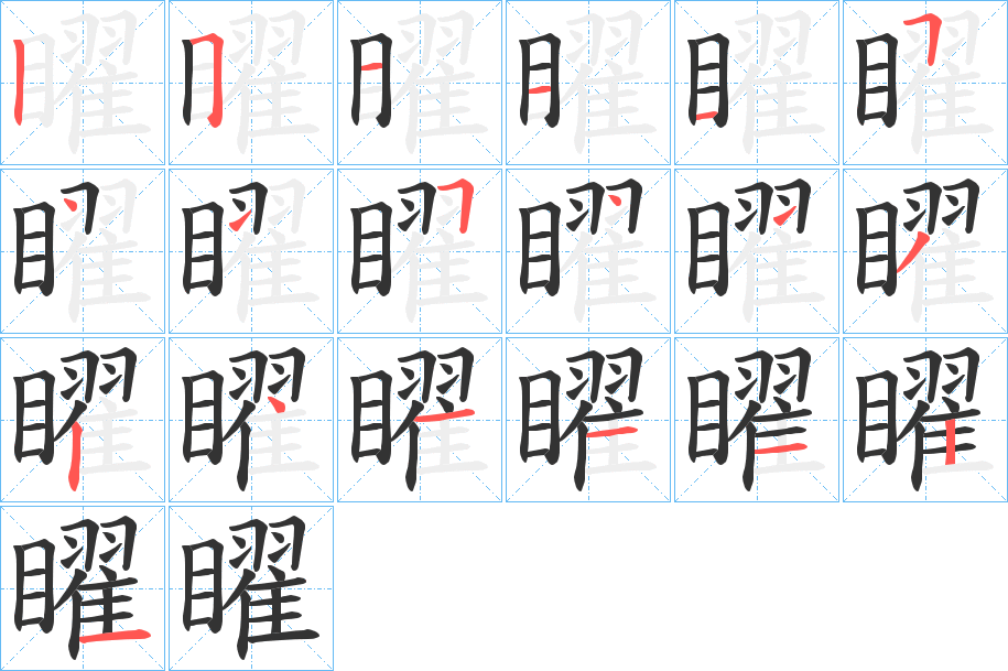 矅的笔顺笔画