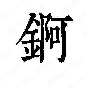 班惟志写的草字锕