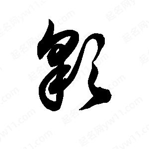 王天喜写的草字彩