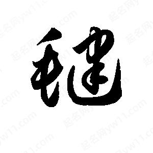 王天喜写的草字毽