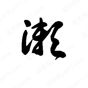 王天喜写的草字漱