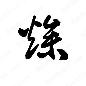 王天喜写的草字燥