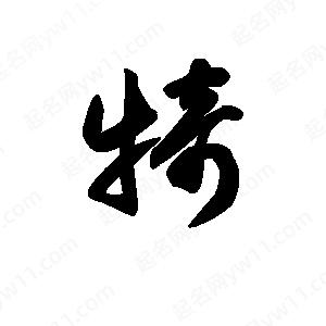 王天喜写的草字犄