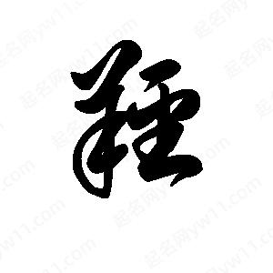 王天喜写的草字羟