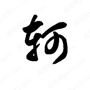 王天喜写的草字轲