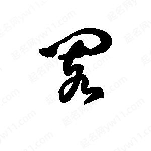 王天喜写的草字阂